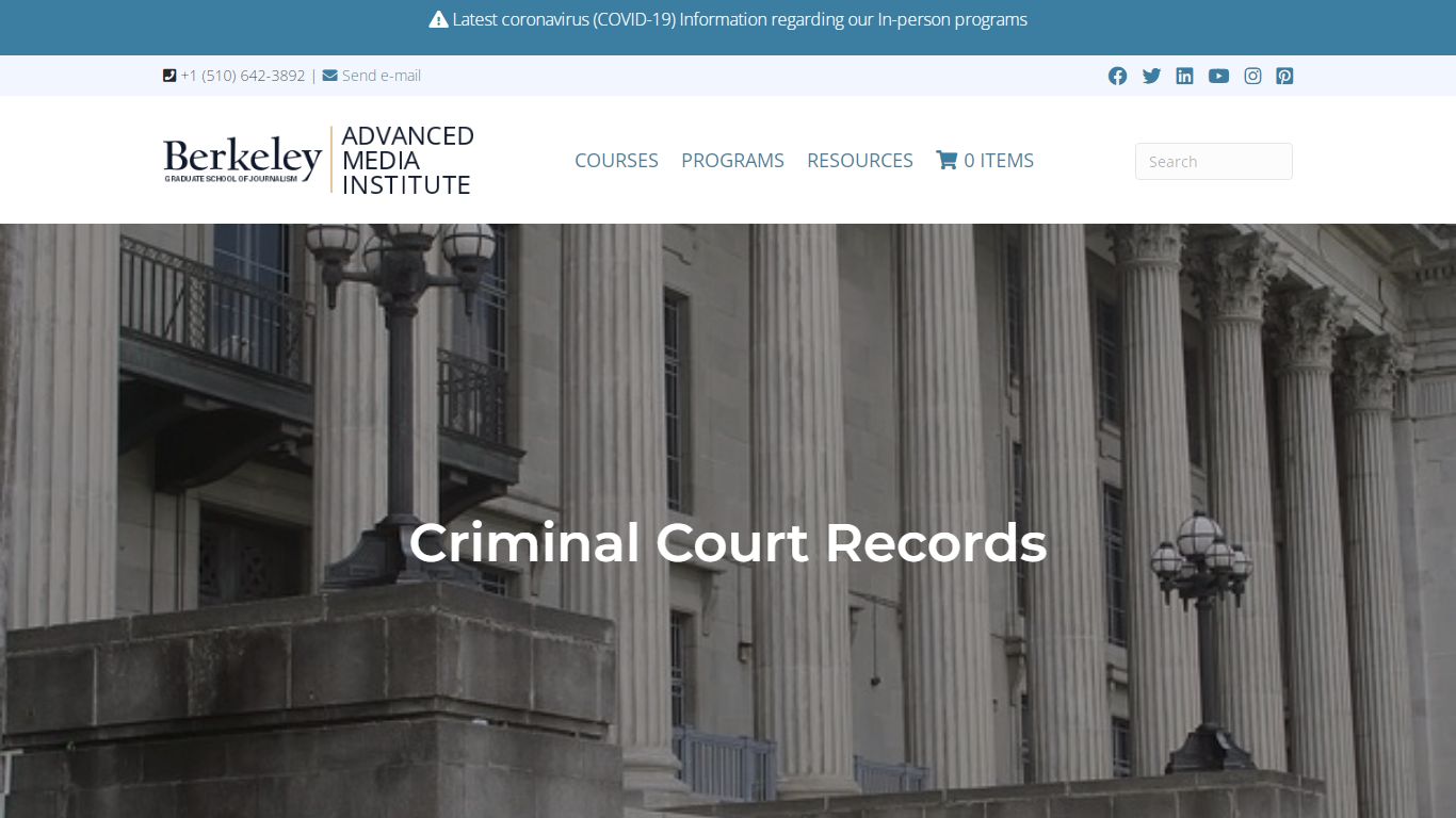 Criminal Court Records | Tutorial | Berkeley Advanced Media Institute